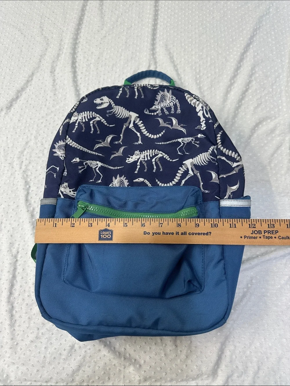 PBK POTTERY BARN KIDS Astor Navy Dinosaur Bones Backpack Small Back Pack